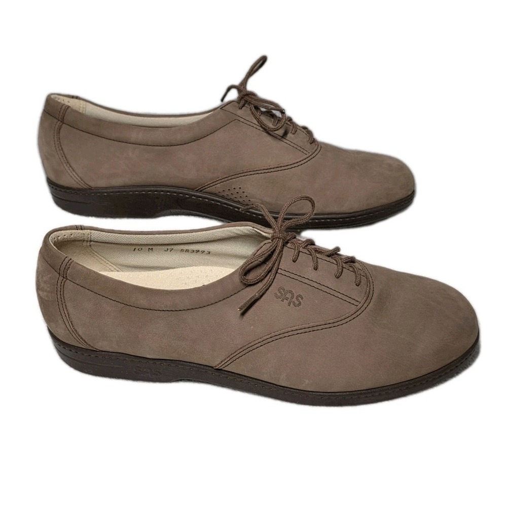 SAS Tripad Comfort Size 10 M Leather Lace-Up Shoes Made in USA Casual Supportive